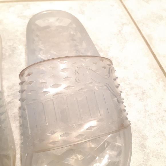 Clear white slides Puma by Rihanna Fenty - Picture 4 of 8